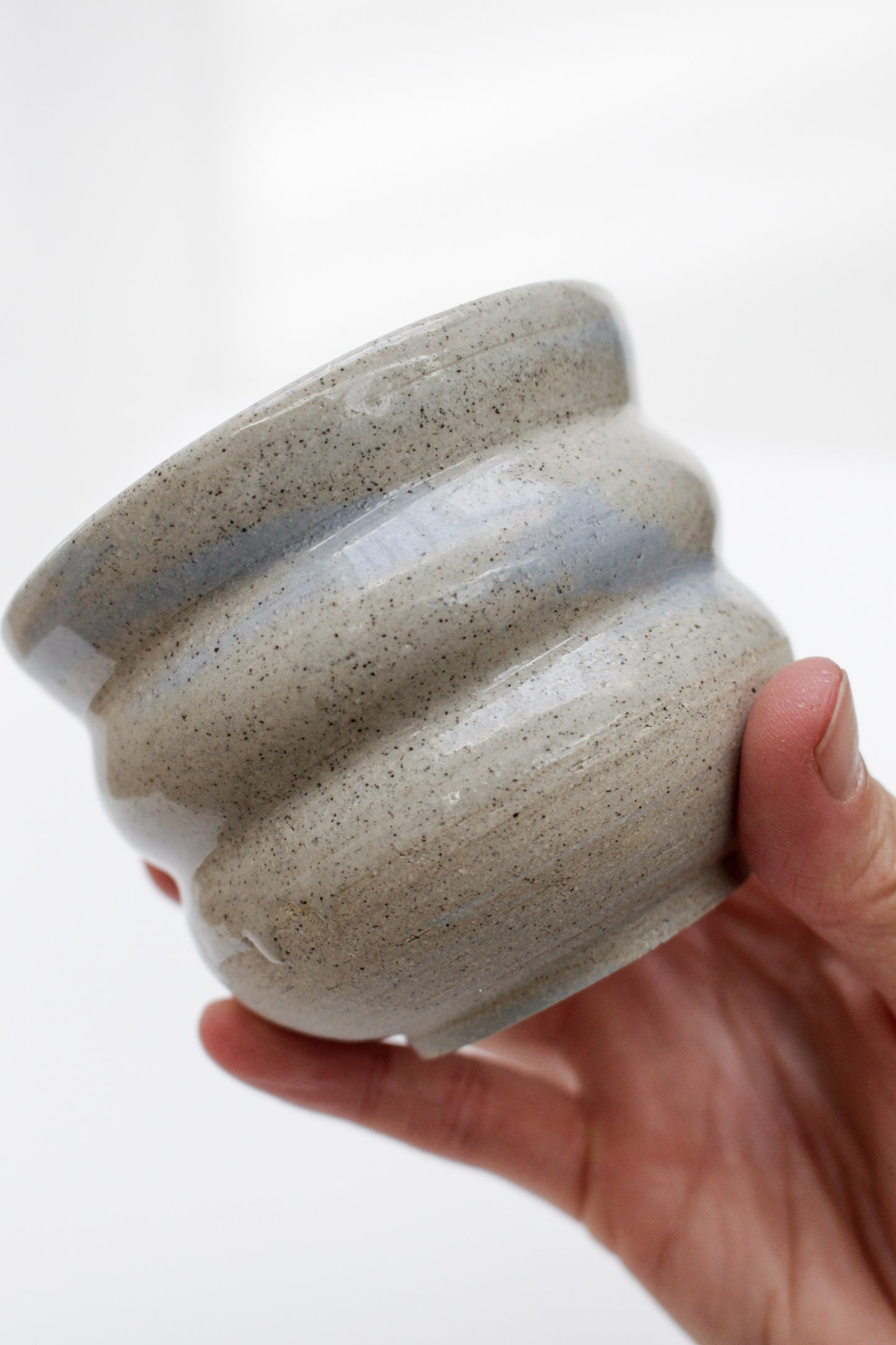 WOBBLE CUP // marble blue & grey