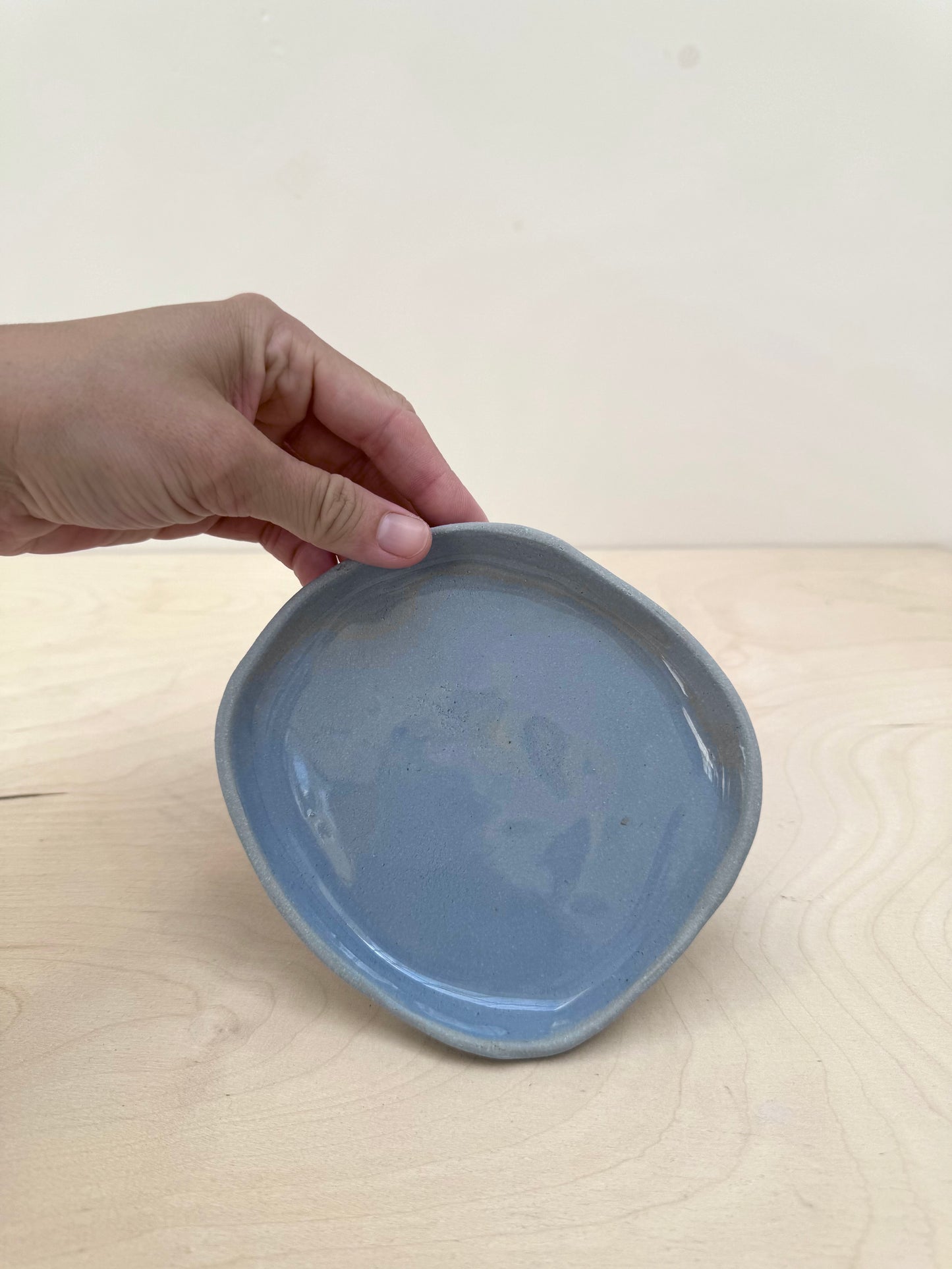 small plate in blue no.2