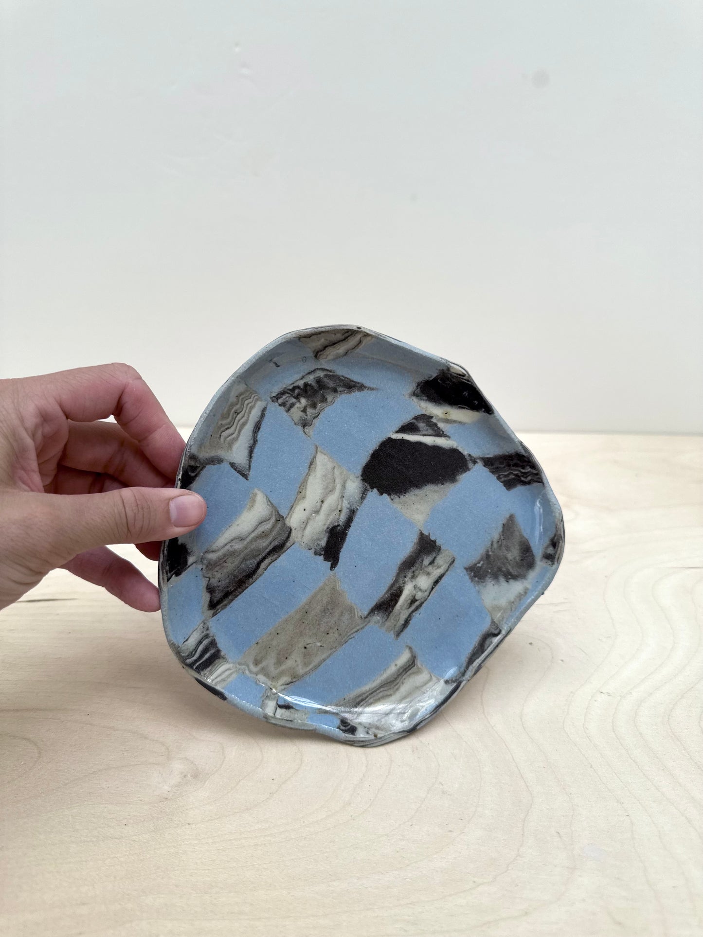 small plate checkered no.6