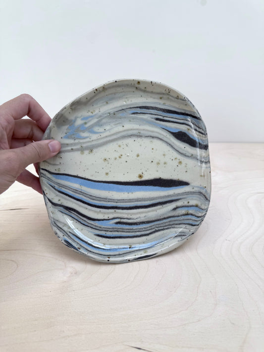marbled snack plate no.1