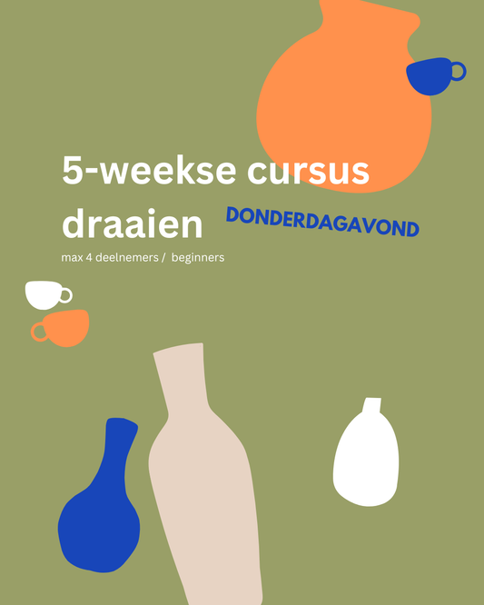 Cursus draaien / 5 weken / donderdagavond in september & oktober 2026 [start 24 september]