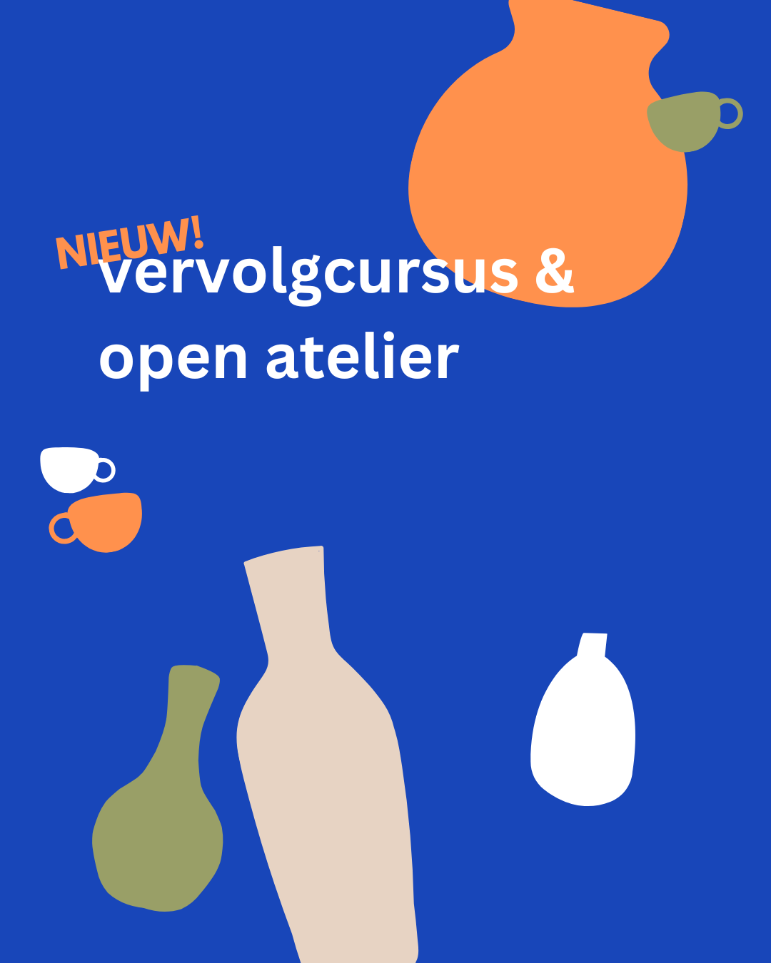 NIEUW! Vervolgcursus & open atelier / DRAAIEN / 10 weken / vrijdagmiddag [start 18 september]